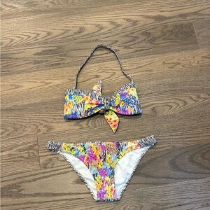 Roxy Raisins Quiksilver Bikini Set Medium | Halter Bandeau Top & Bottom Swimsuit